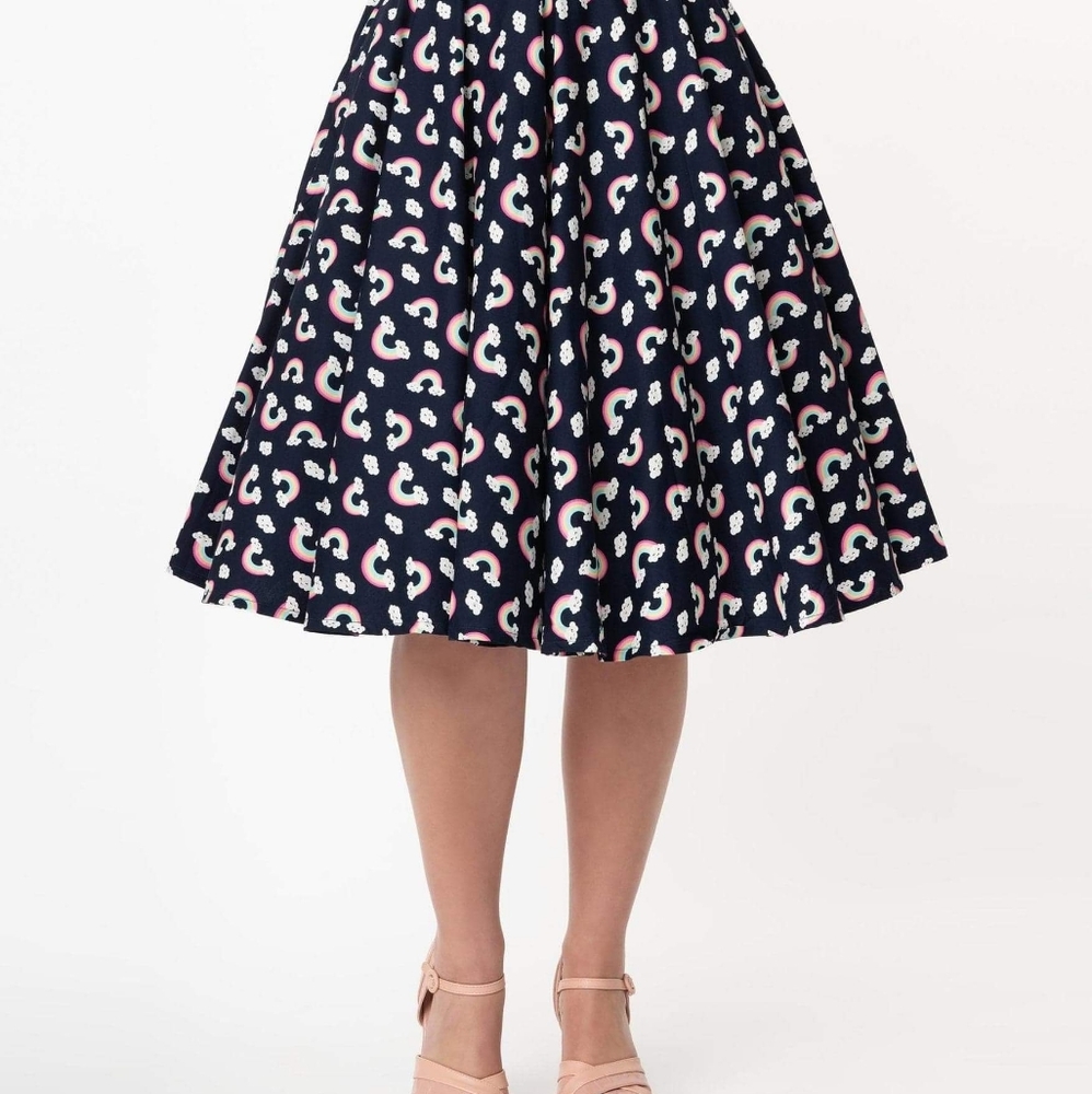 New in bag Rainbow circle skirt XL